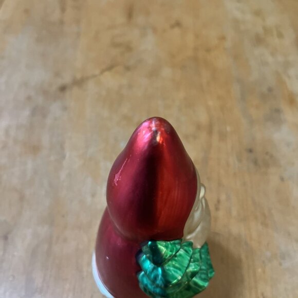 VINTAGE 1996 ENESCO OTAGIRI GLASS SANTA Taper Candle Holder 6.5" tall by 4.5"w s - Picture 8 of 11